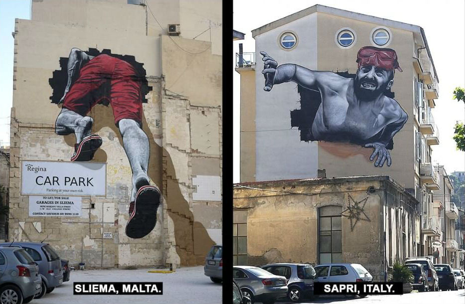 street art italia. Malta Sapri
